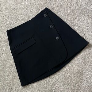 a new day Women’s Black Button-Front Suit Mini Skirt Size 4 NWT